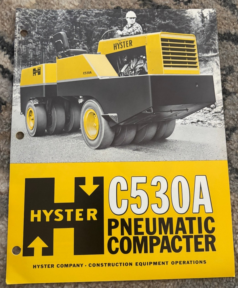 Hyster C530A Pneumatic Compactor Brochure AMIL25 yellow