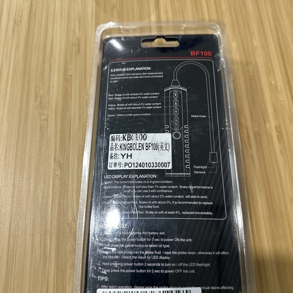 King Bolden BF100 Brake Fluid Tester