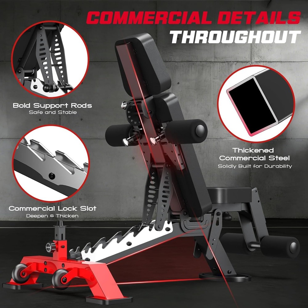 Adjustable Weight Bench Foldable Incline Bench Foldable Dumbbell Bench Home Gym
