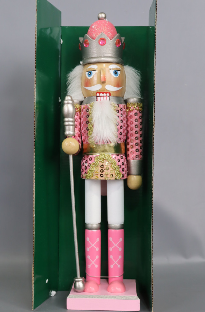 Kurt Adler 15-Inch Pink Nutcracker