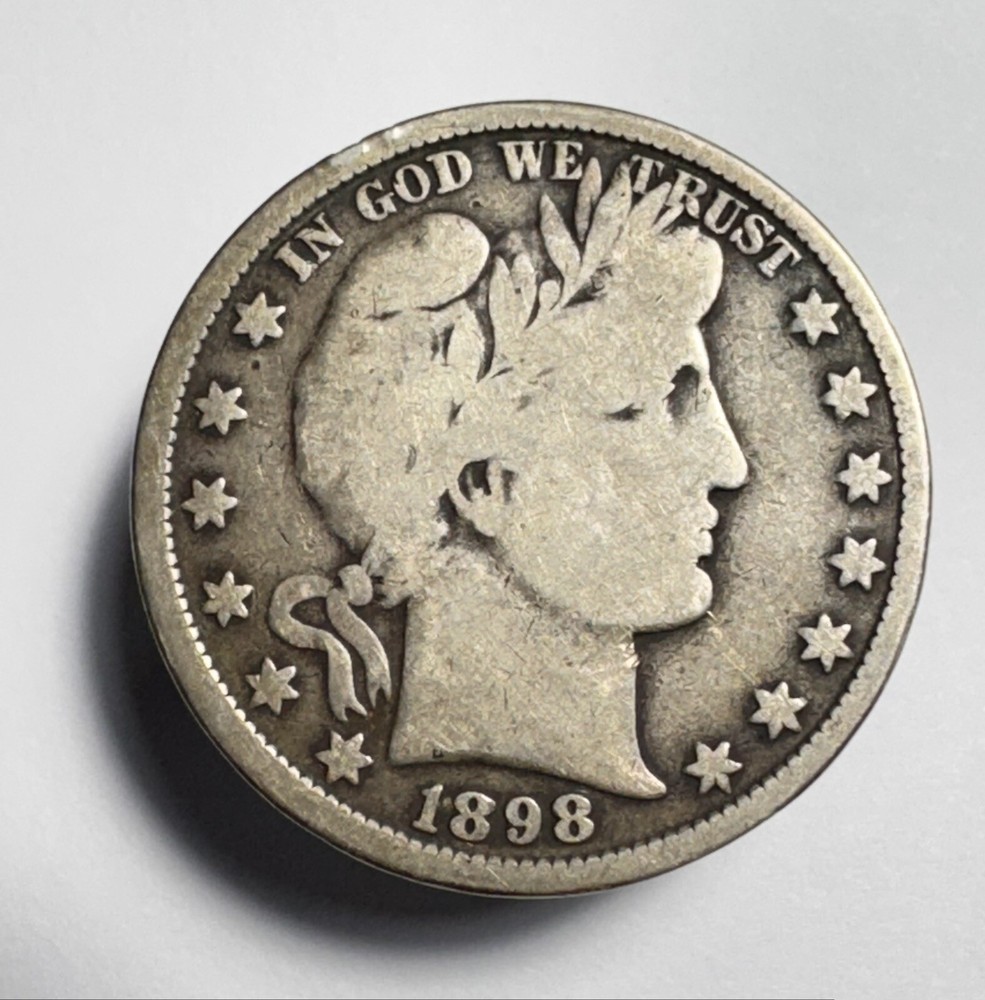 1898 Barber Half Dollar 90% Silver  -0330