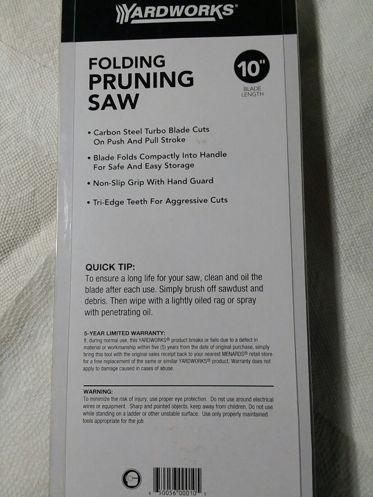 Yardworks 10" Folding Pruning Saw