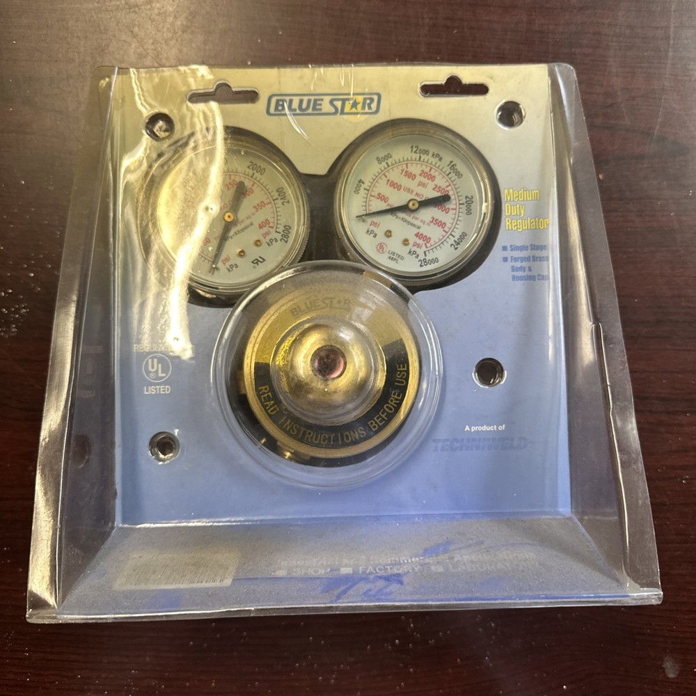 Blue Star Medium Duty Gas Regulator, Acetylene Regulator