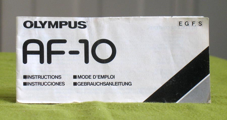 Olympus AF-10 35mm Camera Manual