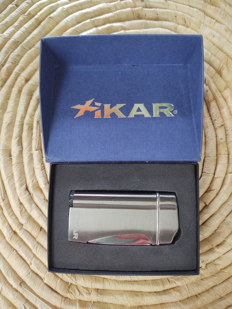 Xikar Tabletop Lighter Silver - Xi-503 Exec Lighter - Boxed