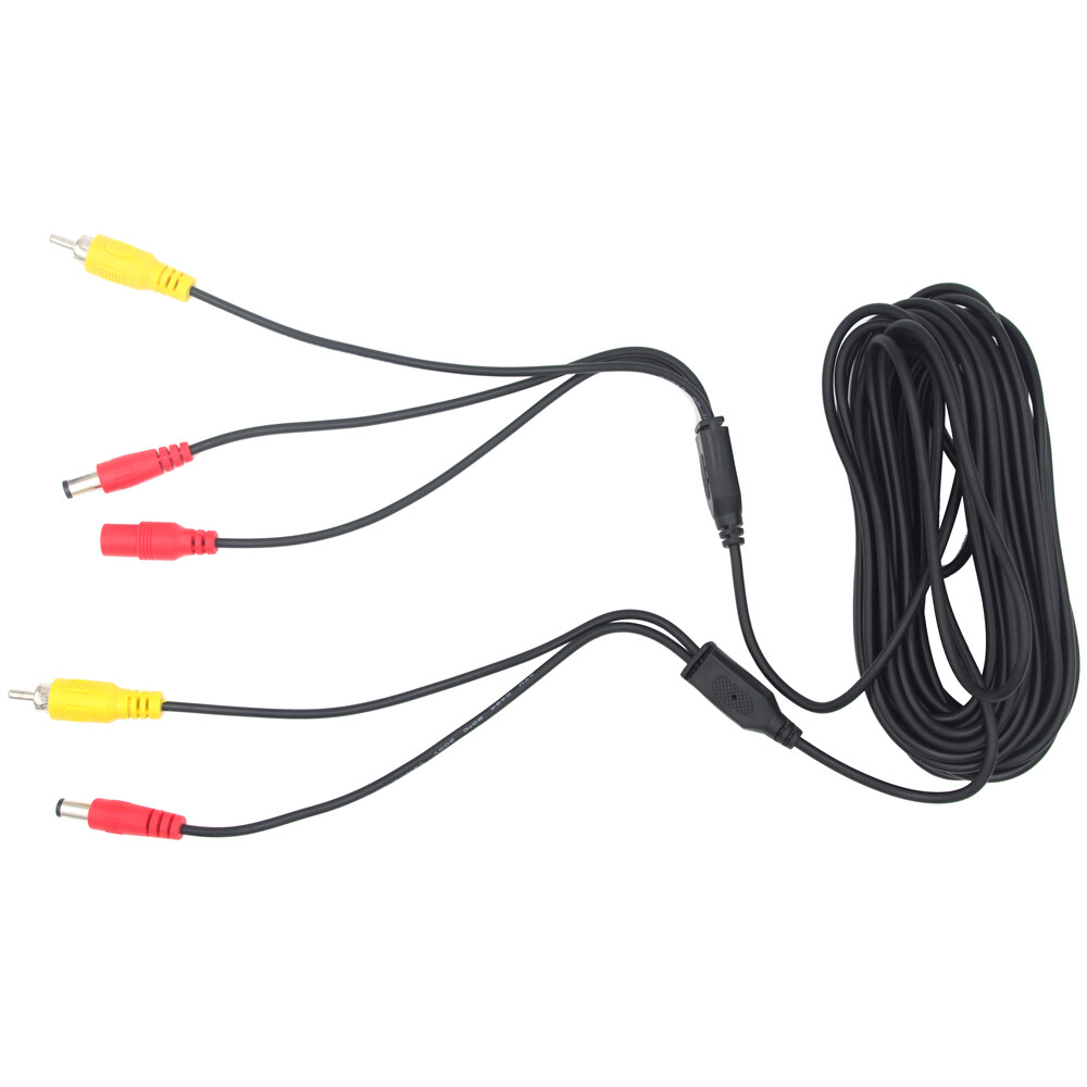 Cigarette Lighter Power Supply for Car Rear View Camera&RCA cable Backup Camera