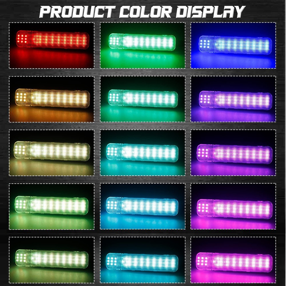 NDRUSH RGB LED Interior Door Panel Courtesy Light Assembly