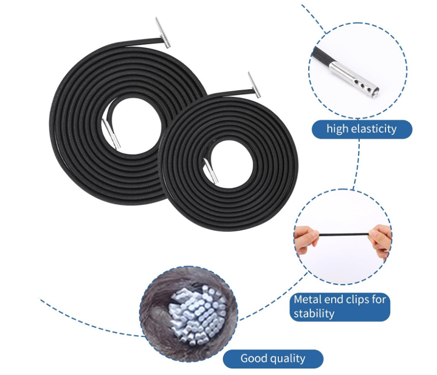4 Pack Upgraded Black Gravity Chair Replacement Cord Zero Gravity Chair