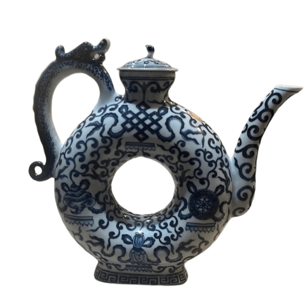 Antique Andrea Sadek circle vase/tea pot