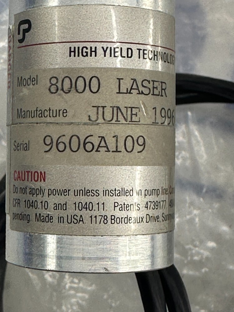 HIGH YIELD TECHNOLOGY 8000 LASER / DETECTOR