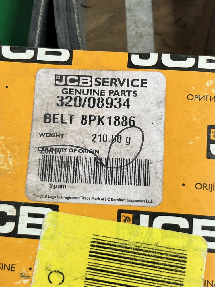 Genuine JCB Flat Drive Belt 320/08934