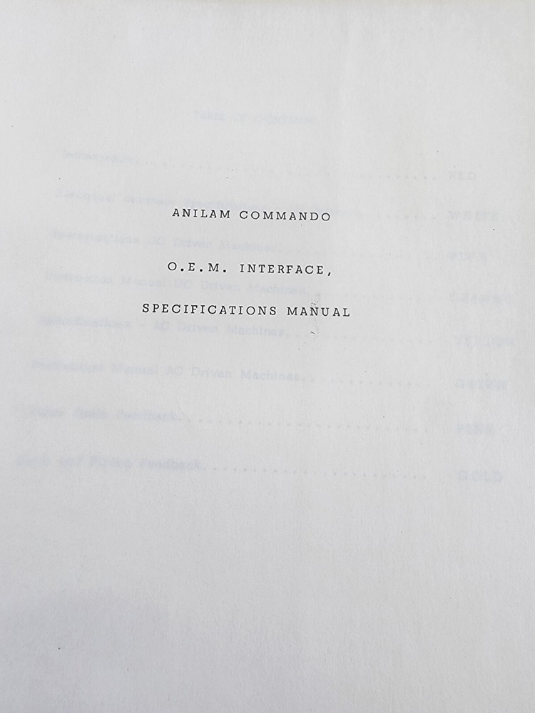 Anilam Crusader II Programming Manual