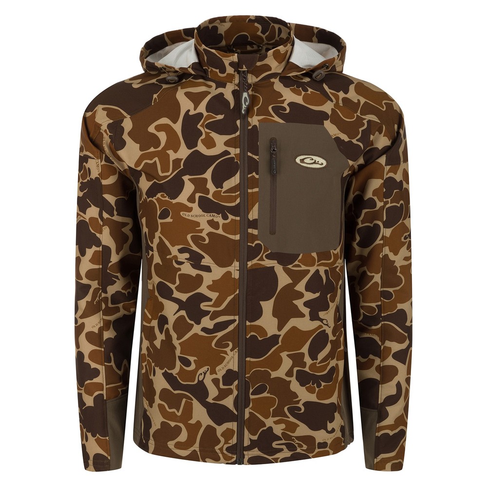 Drake Waterfowl Men's Rain Brake Lightweight Camo Softshell Jacket - Options