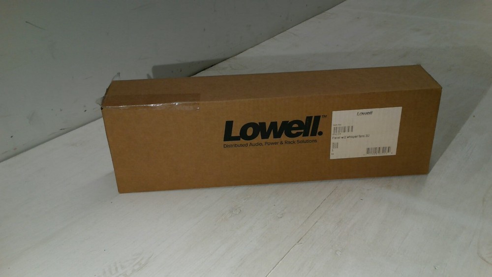 Lowell FW23T Panel w/2 whisper fans 3U