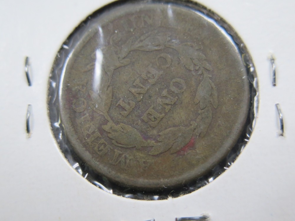 1837 Large Cent Coin vintage US Coin