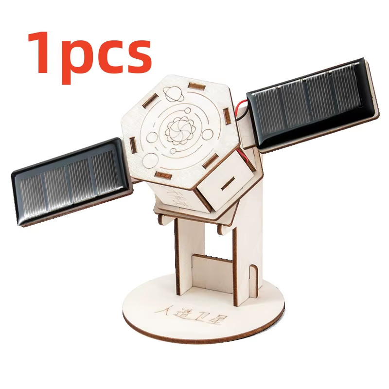 DIY Solar Satellite Artificial Assembly Kid Student Science Education Scientific