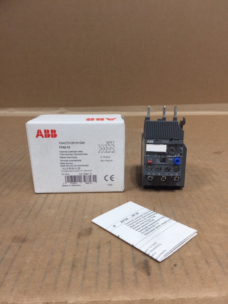NEW ABB TF42-13 THERMAL OVERLOAD RELAY ONE NEW