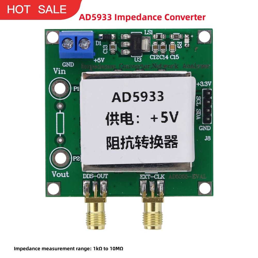 AD5933 Impedance Converter and Network Analyzer Module 1M Sampling Rate 12Bit