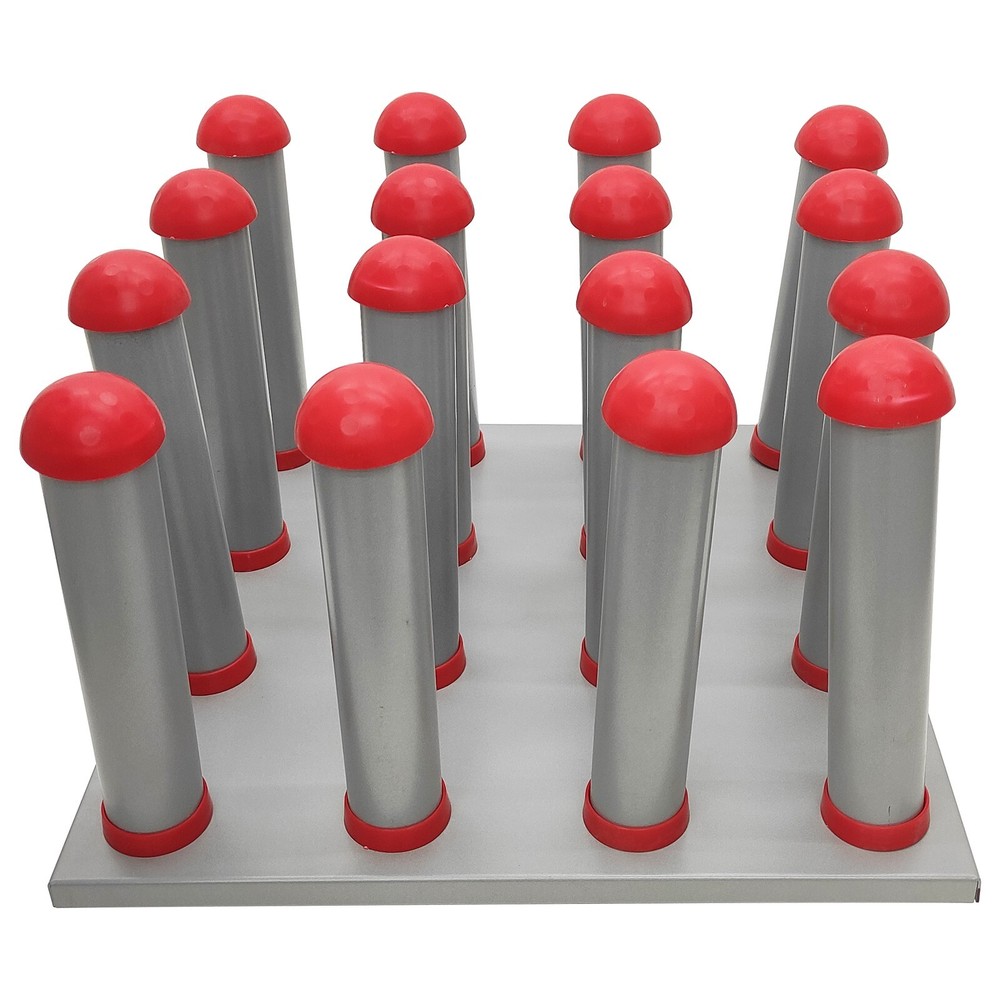 16 Roll Material Storage Rack with a Movable 4*4 Column Consumable Storage Rack