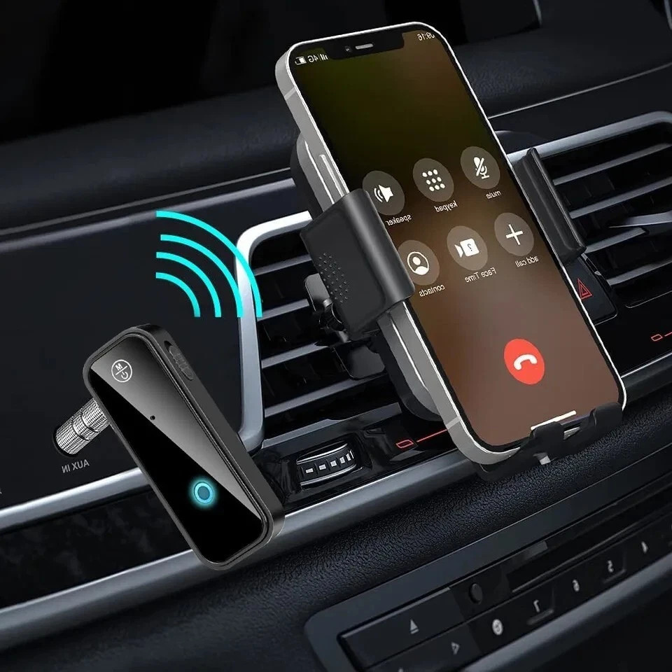 Wireless Bluetooth 5.0 Transmitter Audio Adapter 3.5mm Aux Micro USB Car Kit
