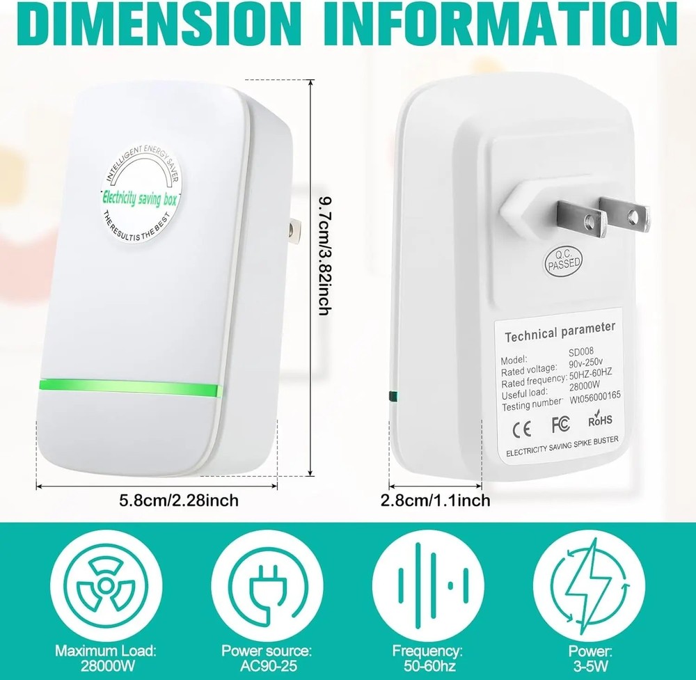 Pro Power Saving Device Electricity Saving Box Stabilize Voltage Device-US