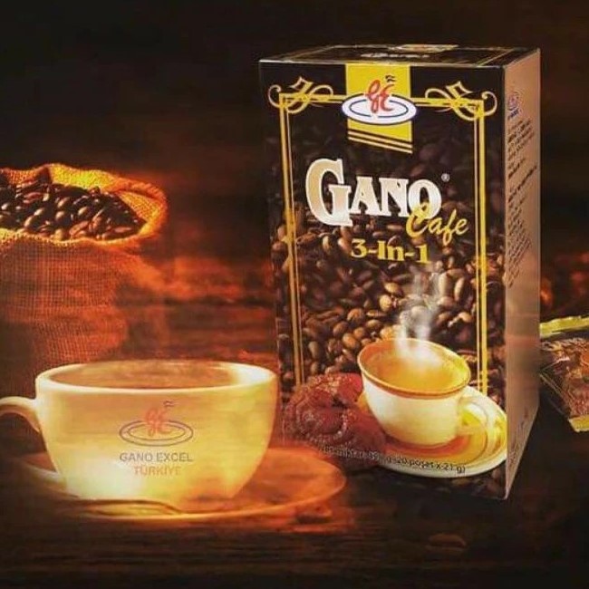 3 x Gano Excel 3 in1 Gano Cafe Instant Coffee with Ganoderma Extract