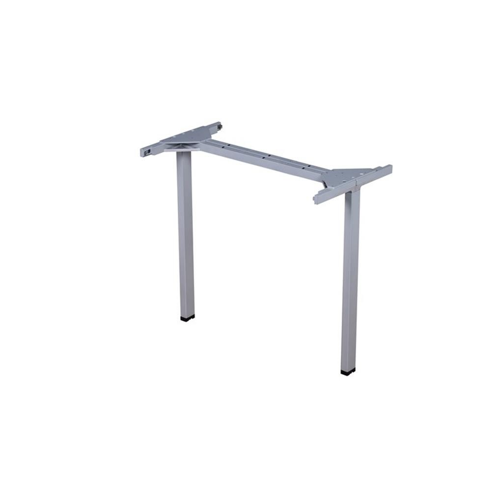 Boss Office Simple System Side by Side Double Desks in Driftwood