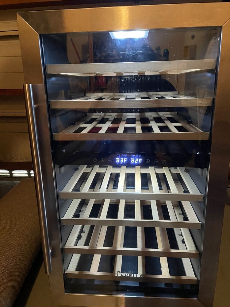 43-Bottle Wine Cooler Refrigerator Dual Zone - Wine Cellar with Memory Function