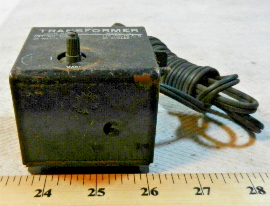Marx 309 Vintage Transformer 25-Watt--Untested Needs Control Knob