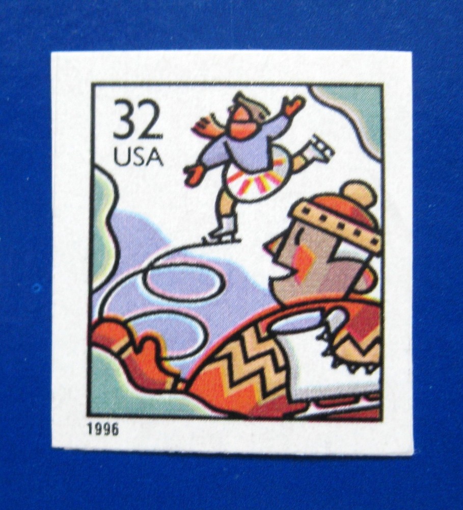 Sc # 3117 ~ 32 cent Skaters, Booklet Single (bd15)
