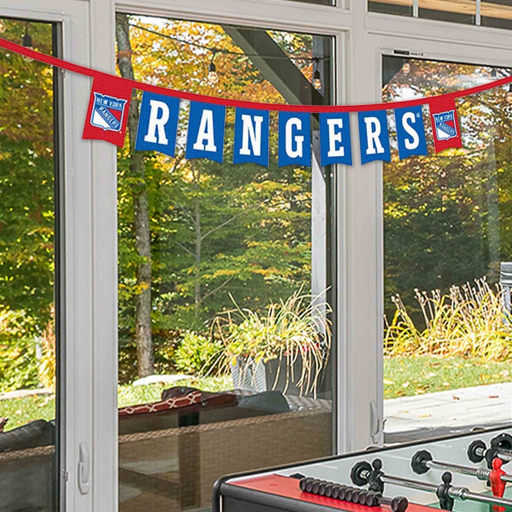 New York Rangers Banner Flags On A String