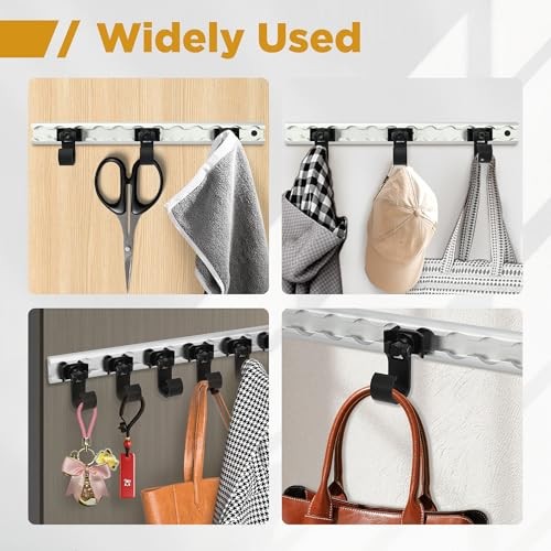 6Pcs L Track Hooks, L-Track Single Stud Tie Down Fitting, L-Track Spring 6pcs