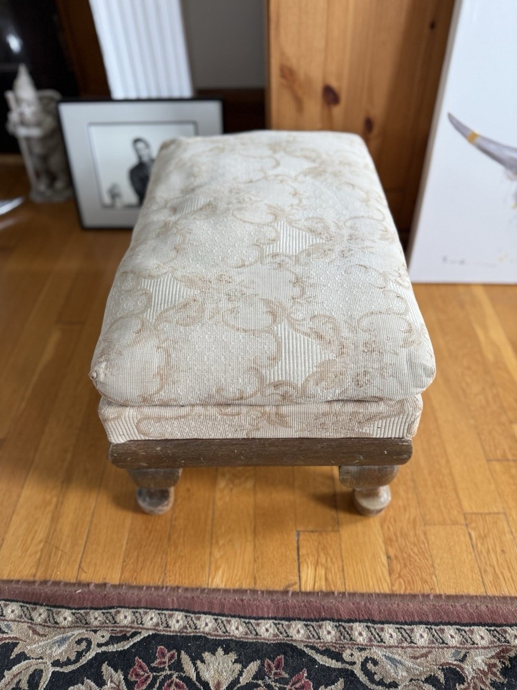 Vintage Foot Stool with Storage