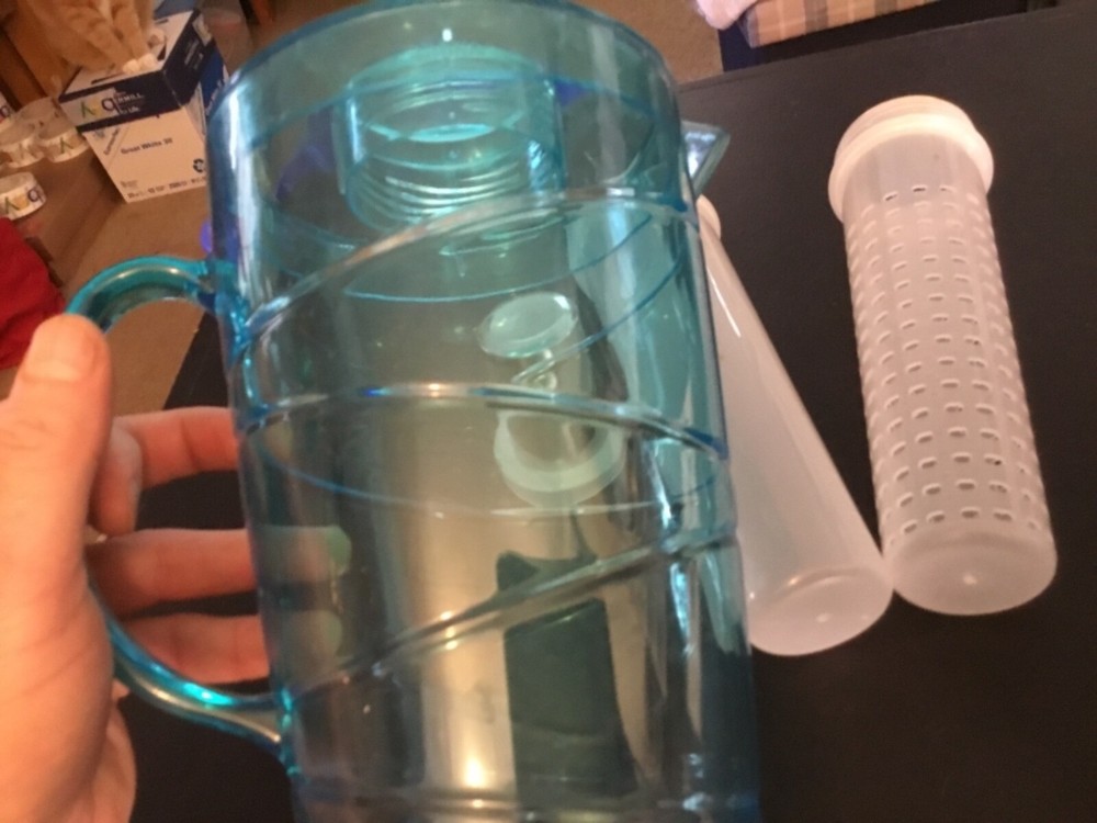 Plastic Pitcher w/inside screw on tubes