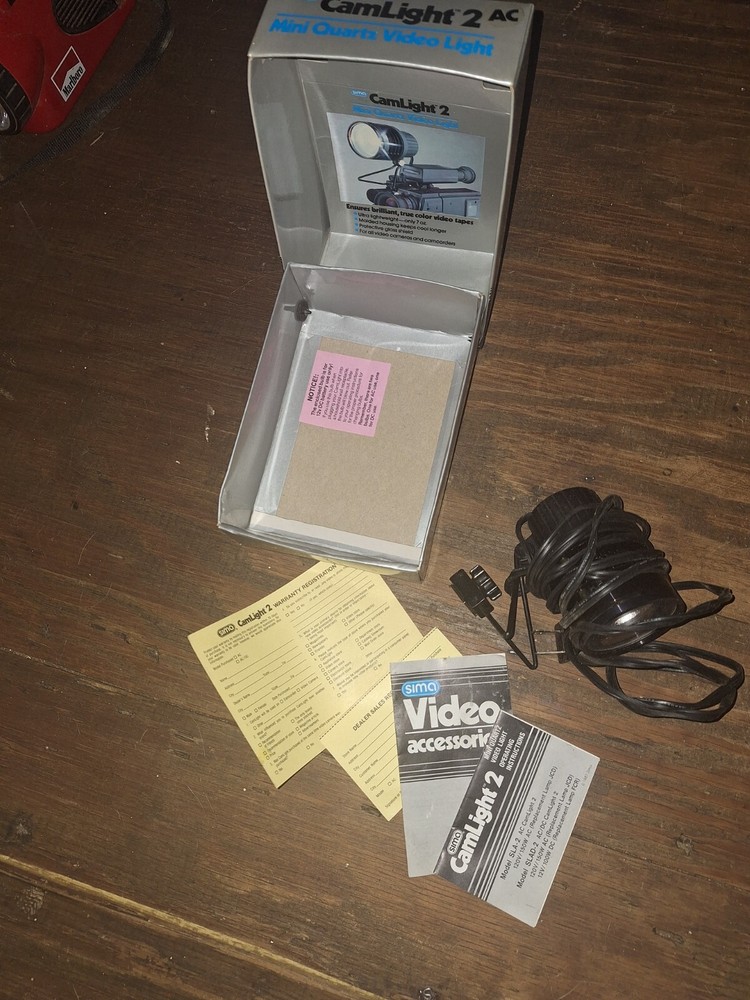 Vintage Sima CamLight 2 Mini Quartz Video Camera