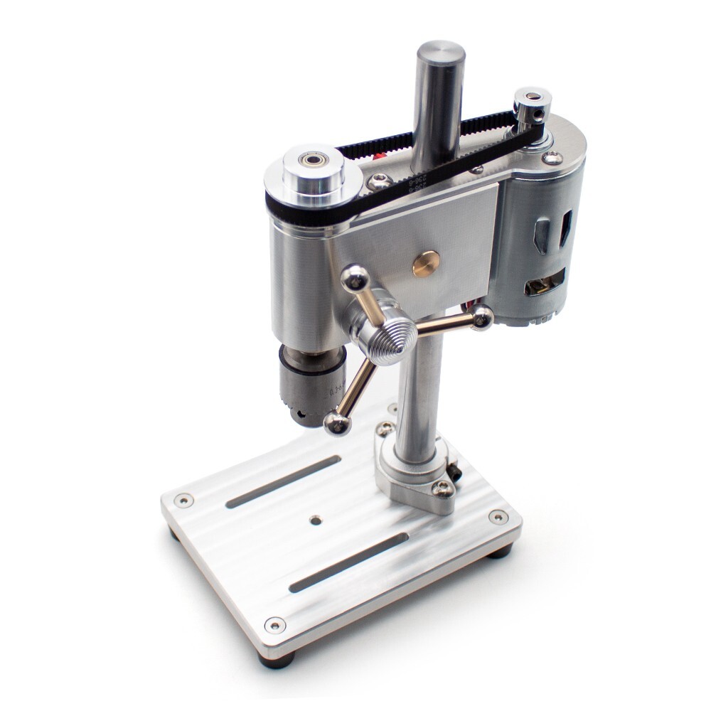 Micro Bench Drill 0.3-6MM Drilling Machine Watch Repair Tools with Power Adapter