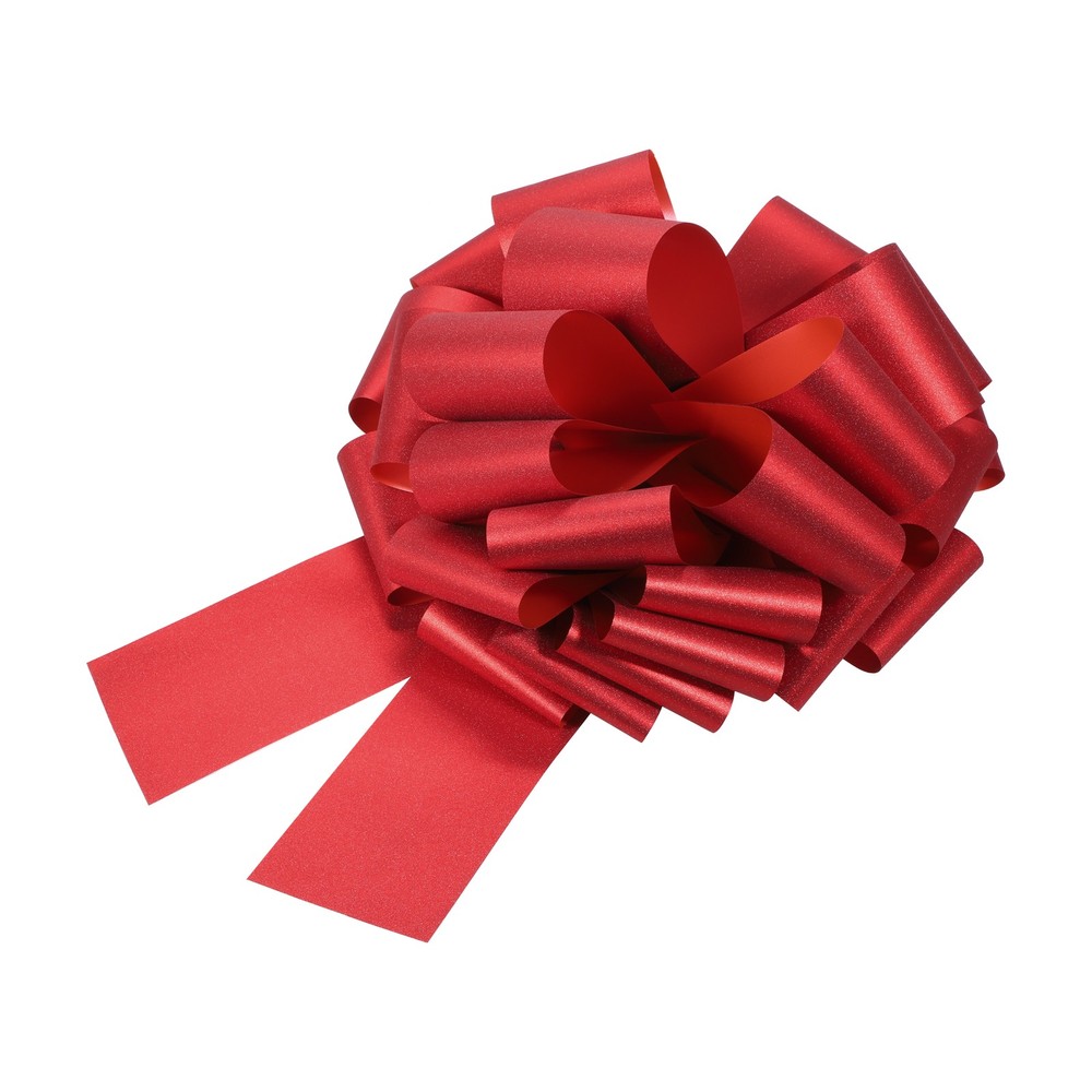 16 Inch Large Pull Bow Gift Wrapping Big Pull Bows Ribbon Red