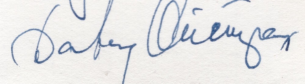 David Oistrakh autograph signed card