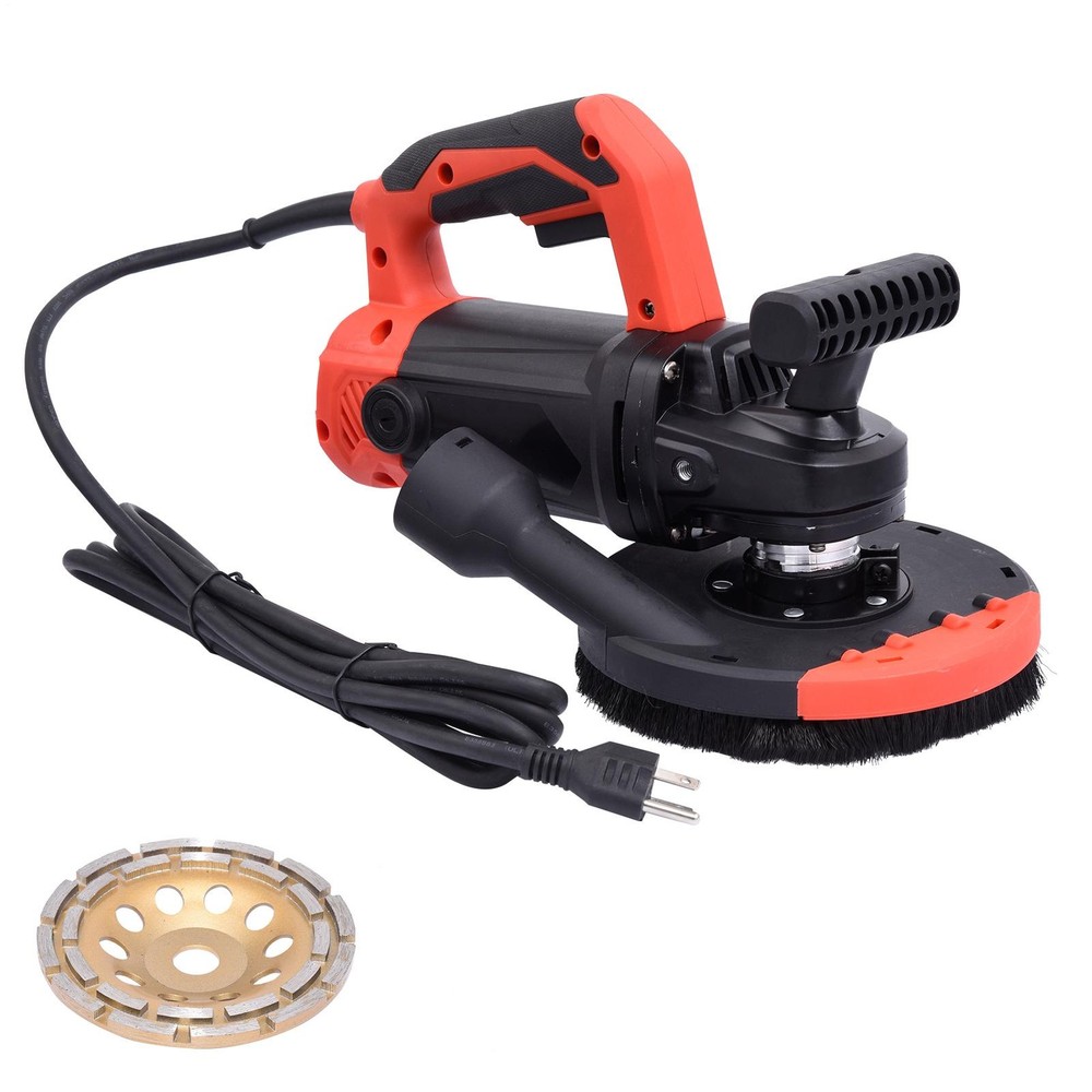 6" Concrete Surface Planer with Dust Extraction Shroud