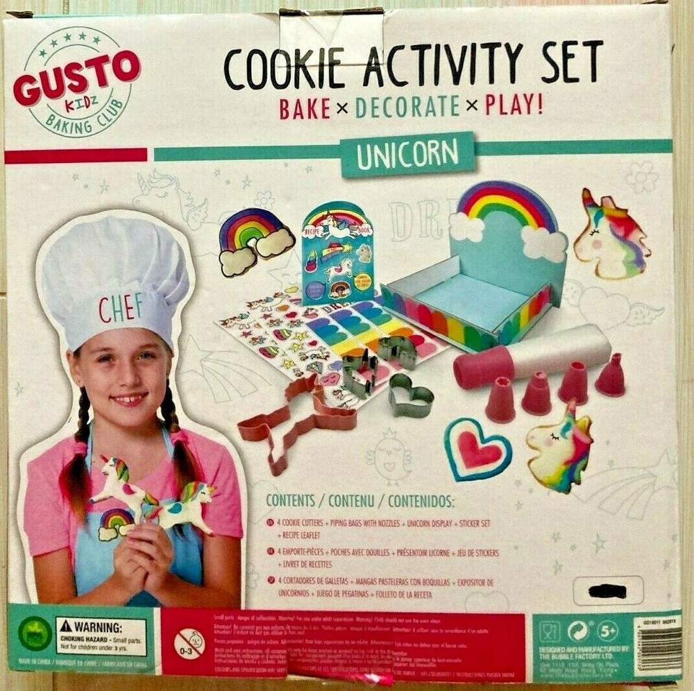 Gusto Unicorn Cookie Activity Set 15 PCS NEW