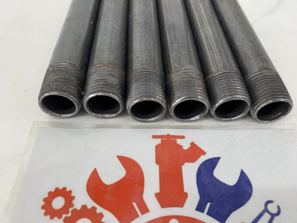 SPP 1/2" x 5-1/2" Threaded Both Ends Schedule 40 Black Carbon Steel Pipe PKG/7