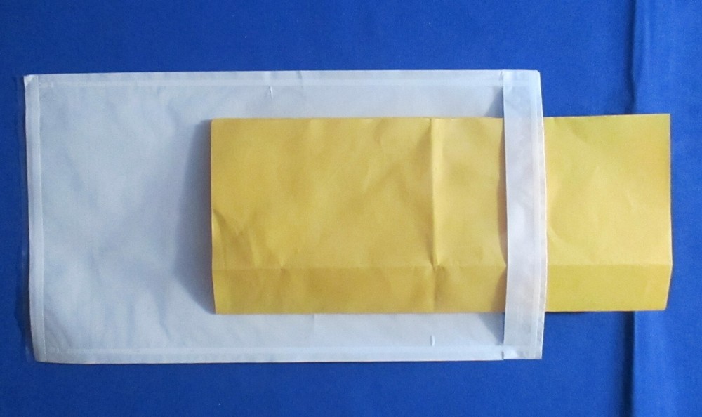 Clear Face Document Envelope Side Open 5.5"x10" Packing List Shipping Invoice