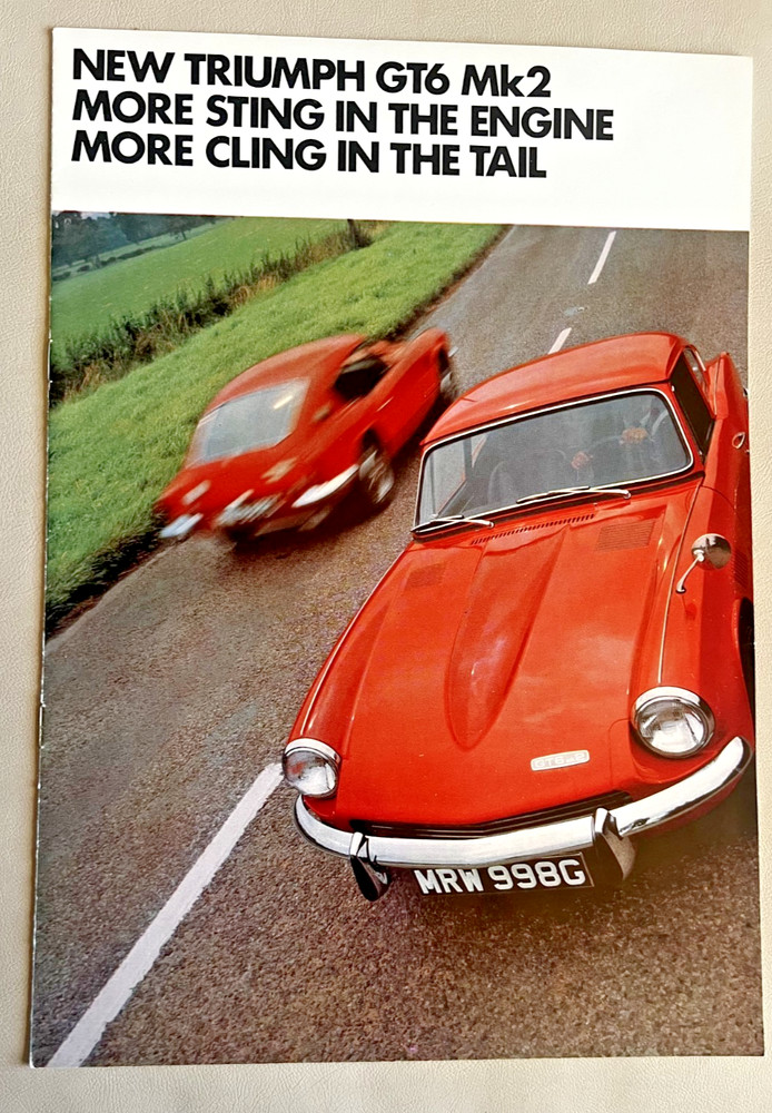 Triumph GT6 Mk 2 1968 Brochure