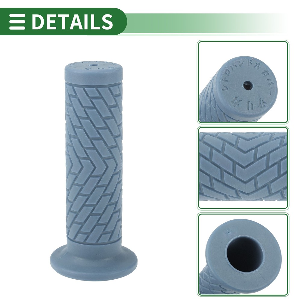 1" 25mm Motorcycle Knobs Handlebar Cover TPU Grey Blue #1