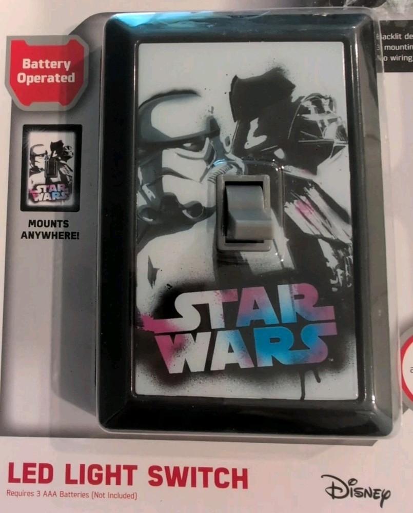Star Wars Switch LED Night Light, Manual On/off Switch - A0052