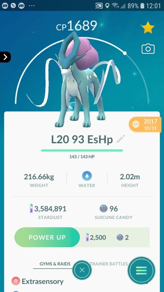 Suicune Pokemon Tr@de Go