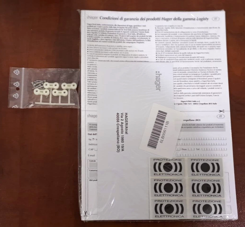 HAGER RLC321T CONTROL PANEL -2GROUPS -15 DETECTORS