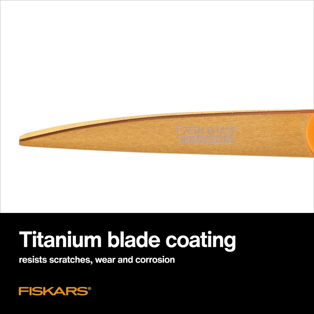 Fiskars Titanium Shop Shears, Stainless Steel Precision-ground Scissors for ...