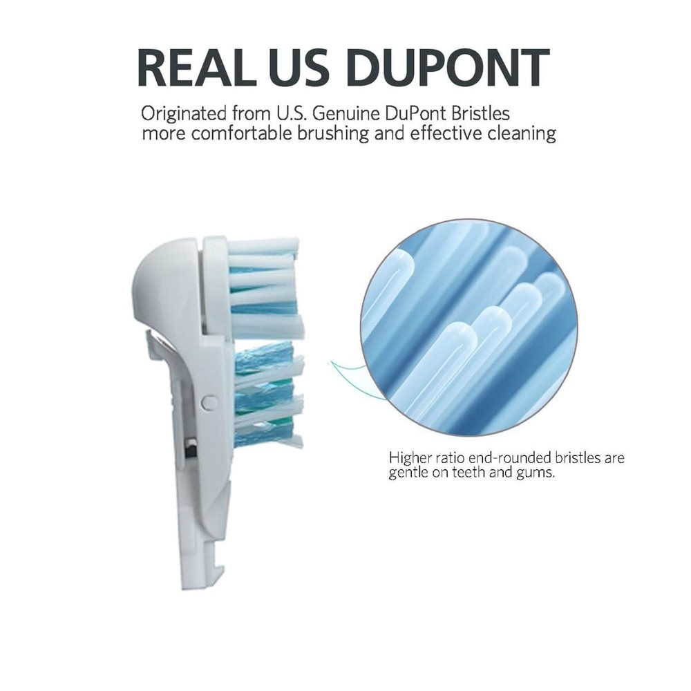 Sensitive Replacement Toothbrush Heads Compatible 1 Count (Pack of 4), White