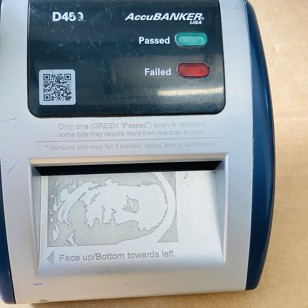 AccuBANKER ISA D450 Counterfeit Bill Detector w 5-Point Detection Methods Works
